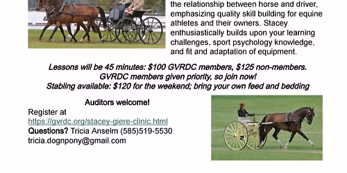 Clinic with Stacey Giere