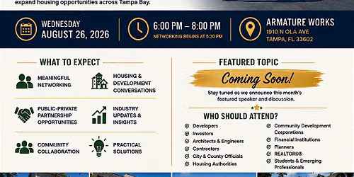SERI + Urban Charrette - Tampa Bay's Monthly Housing & Development Forum