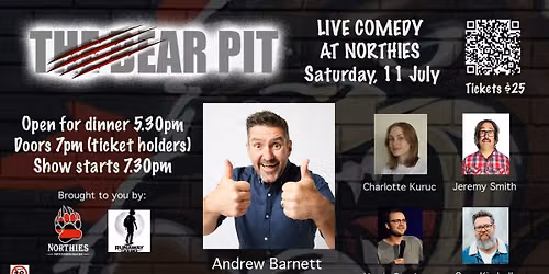 The Bear Pit - Live Comedy at Northies with Andrew Barnett