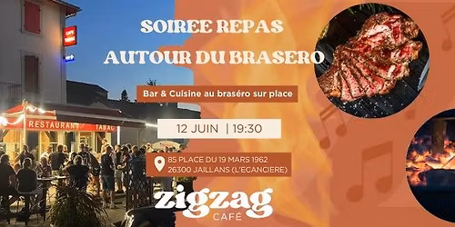 \ud83d\udd25 Soir\u00e9e Bras\u00e9ro au Zigzag Caf\u00e9 \ud83d\udd25