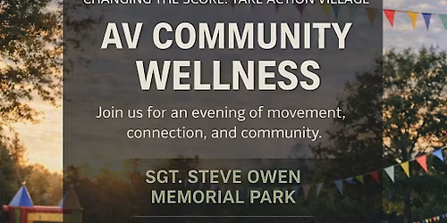 Take Action: AV FREE Community Wellness Event