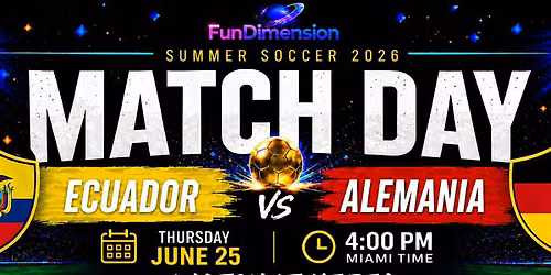 Watch Ecuador vs. Germany | Live - FunDimension at Playa Wynwood!