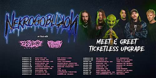 Nekrogblikon M&G Ticketless Upgrade -Chattanooga, TN