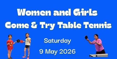 Women and girls Come and Try table tennis day with Michelle Bromley