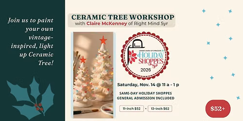 Holiday Shoppes Ceramic Christmas Tree Painting Workshop