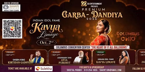 Biggest Garba Dandia Festival in Ohio - Kavya Limaye