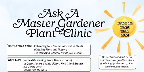 Ask A Master Gardener Plant Clinic