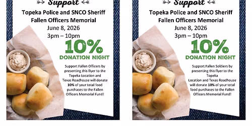 Texas Roadhouse Law Enforcement Memorial Fundraiser