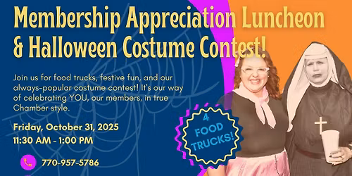 Member Appreciation Luncheon & Halloween Costume Contest
