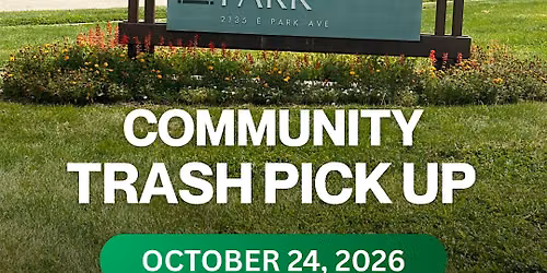 Community Trash Pick Up at Evergreen Park