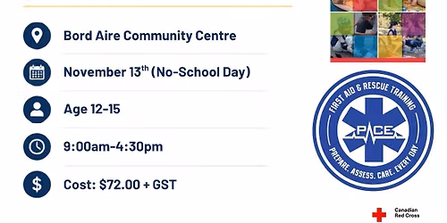 Babysitter Class - Bord Aire Community Centre (No School Day)