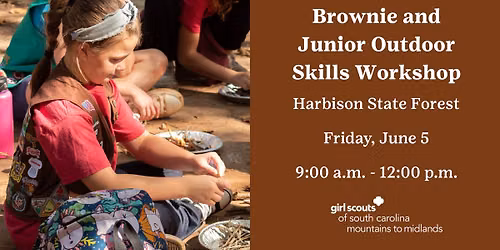 Brownie and Junior Outdoor Skills Workshop at Harbison State Forest