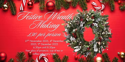 Festive wreath making