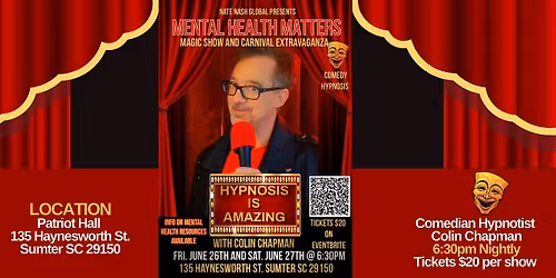 Mental Health Matters: Comedy Hypnosis Show