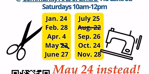 "Buttons+Bobbins: Learn to Sew" Free Arts Class with Teaching Artist Filomena Jack