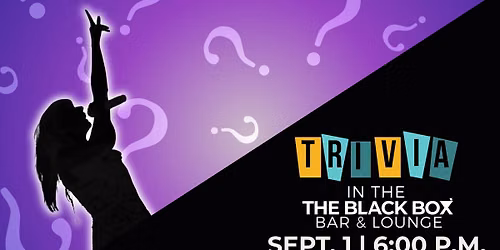 Trivia In the Black Box Bar & Lounge: Taylor Swift Trivia