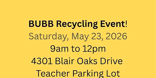 TCHS Band BUBB Recycling Event