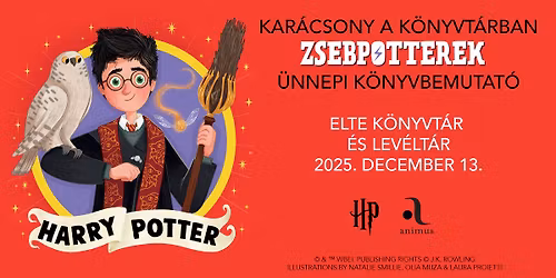 \u2728 Kar\u00e1csony a K\u00f6nyvt\u00e1rban \u2013 ZSEBPOTTEREK \u00dcnnepi K\u00f6nyvbemutat\u00f3 \u2728