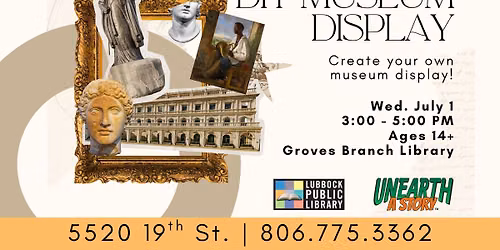 DIY Museum Display at Groves Branch Library