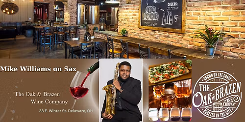 Mike Williams on Sax at The Oak & Brazen Unplugged