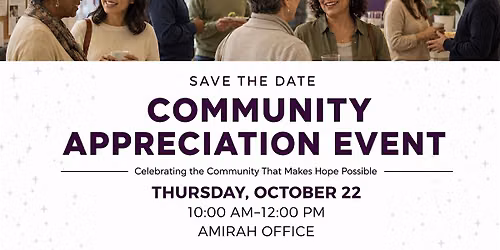 October 2026 Community Appreciation Event