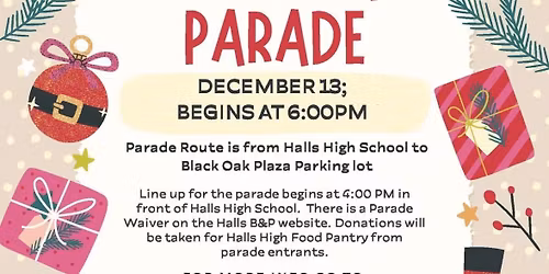 HALLS CHRISTMAS PARADE