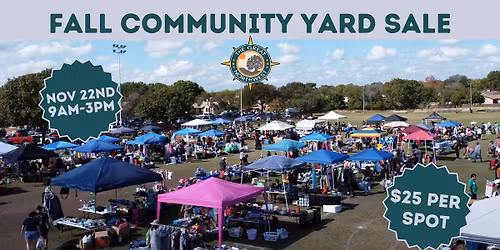 Fall Community Yard Sale