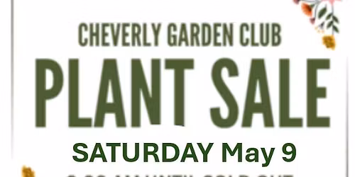 2026 Cheverly Garden Club Plant Sale and CNPP Shrub Sale