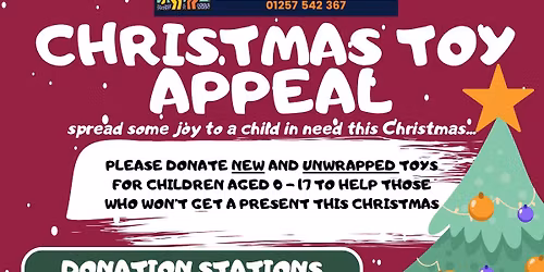 Toy services - donate new, unwrapped toys for collection and distribution for Chorley children