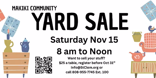  Makiki Community Yard Sale