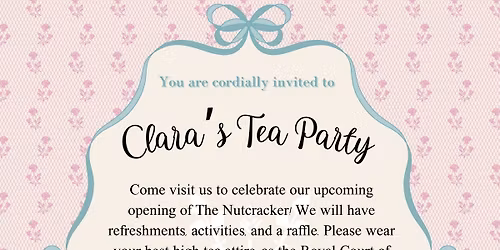 Clara\u2019s Tea Party \ud83c\udf6c\ud83c\udf6d\ud83c\udf61\ud83e\ude77