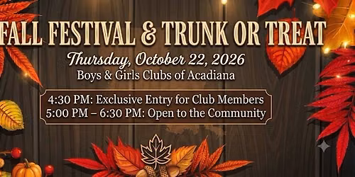 Fall Festival & Trunk or Treat