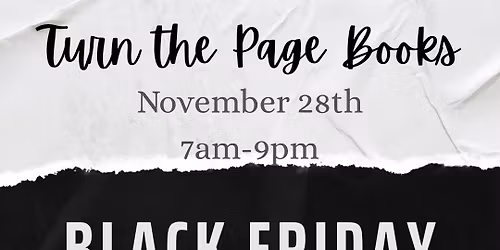 Black Friday at Turn the Page