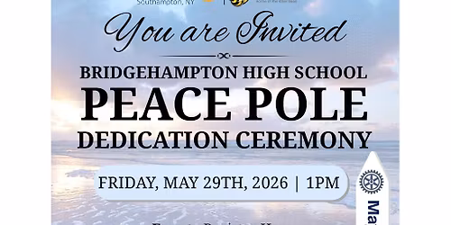 Bridgehampton Peace Pole Dedication Ceremony