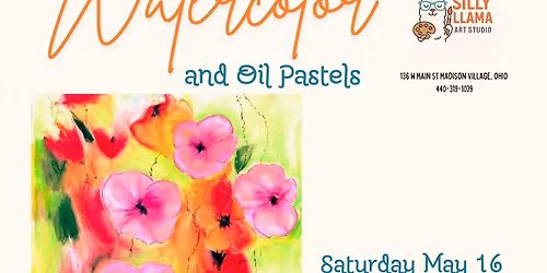 Watercolor and Oil Pastels painting workshop