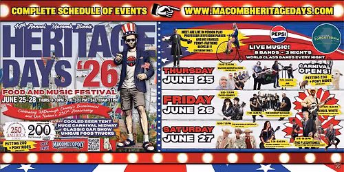 Macomb Heritage Days Food & Music Festival 2026