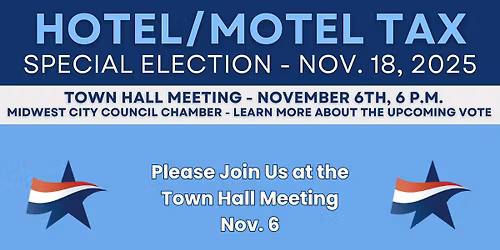 TOWN HALL MEETING - HOTEL\/MOTEL TAX SPECIAL ELECTION