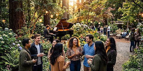 Garden Piano Walk At Golden Gate Park