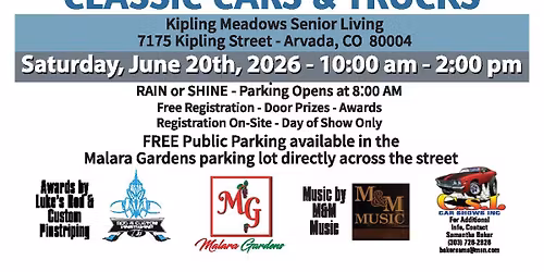 Kipling Meadows 3rd Annual Car Show