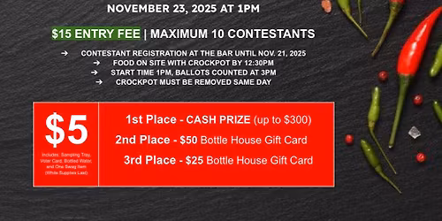 First Annual Chili Cook-Off!