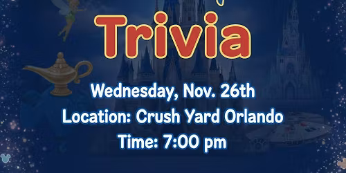Disney Trivia @ Crush Yard Orlando
