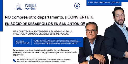 Aprende c\u00f3mo participar en proyectos inmobiliarios en EE.UU. | Sesi\u00f3n priva