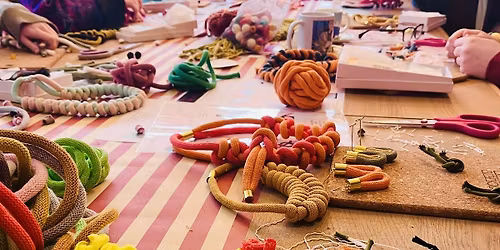 Macrame Knotted Jewellery class with Knotty Potty