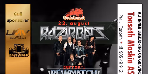 RAZORBATS! Supp: REWMATCH