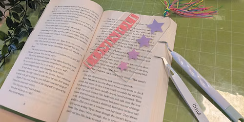 Teen school holiday program: Cricut bookmarks