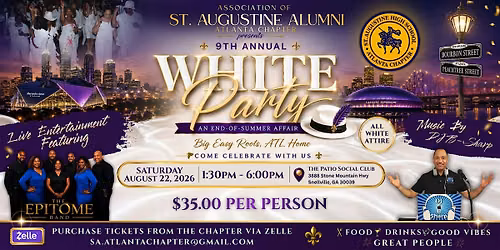 Calling all N. O. folks to join us for the ultimate 504 All White Day Party
