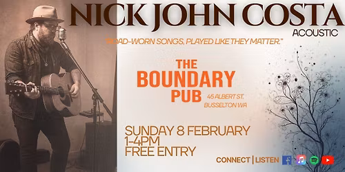 Nick John Costa\u2014Live Music (Acoustic)