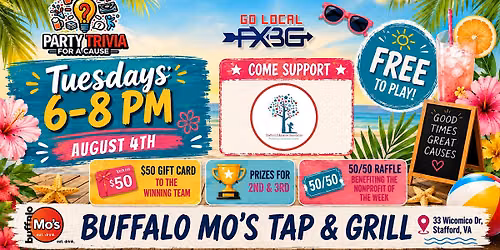 FREE Party Trivia Night to support the Stafford Education Foundation
