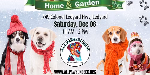 Bring Love Home Adoption event at Holdridge Home & Garden, Ledyard