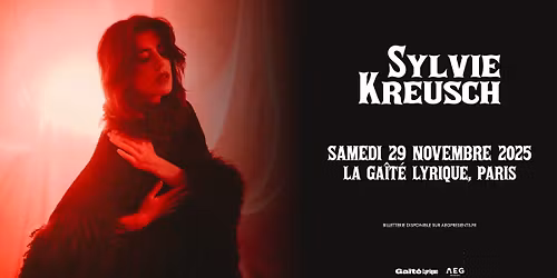 Sylvie Kreusch \u2022 La Ga\u00eet\u00e9 Lyrique, Paris \u2022 29 novembre 2025